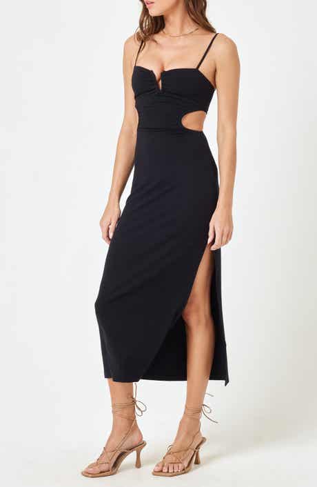 LSPACE Cameron Cutout Rib Cover-Up Midi Dress