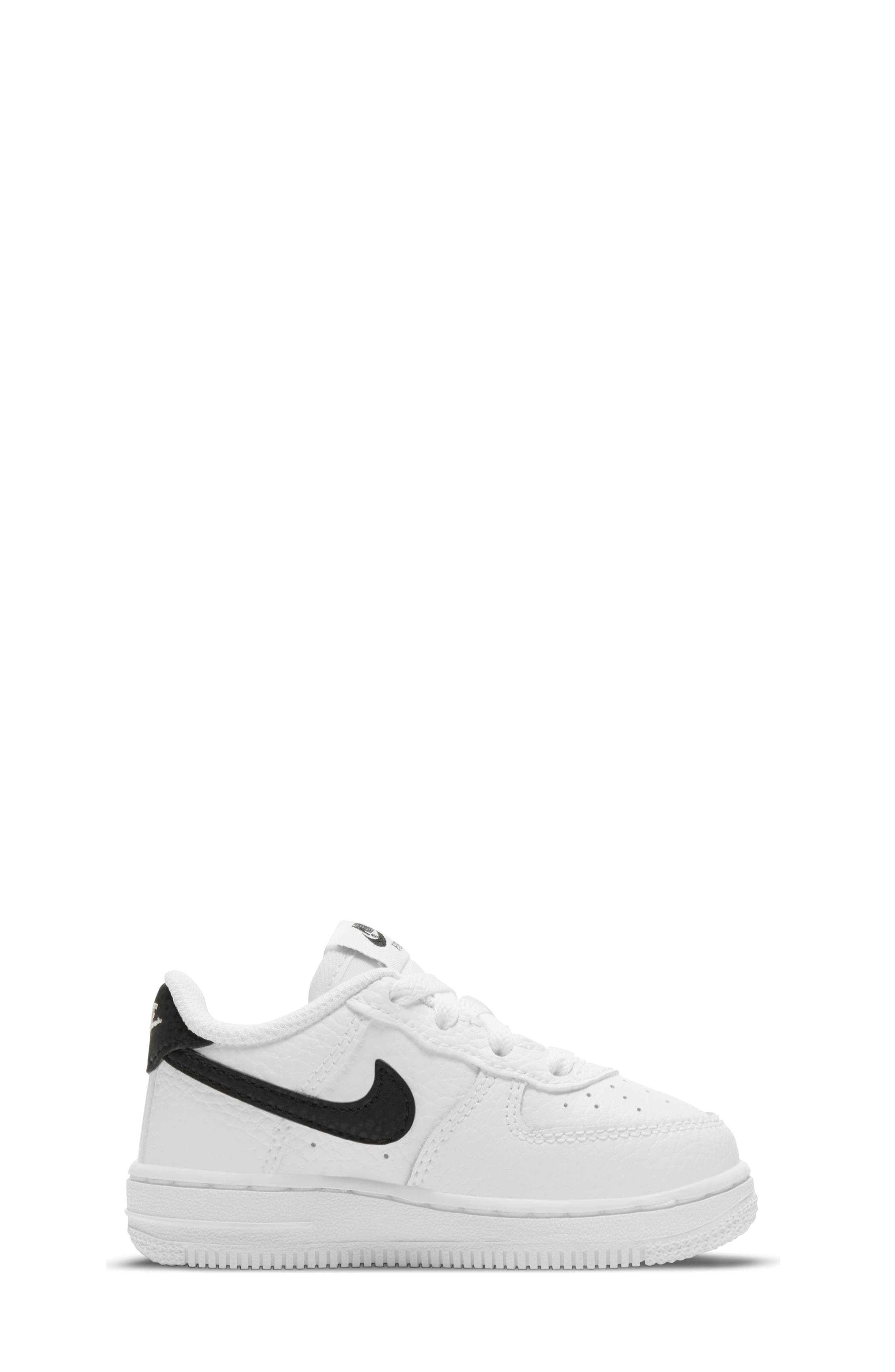 Kids' Air Force 1 Sneaker, Alternate, color, WHITE/ BLACK