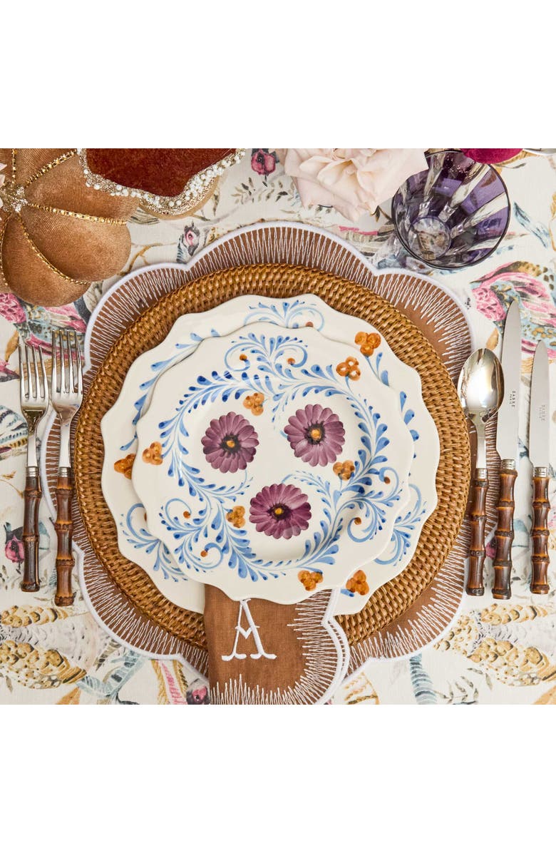 Mrs. Alice Damson Flowers Starter Plates, Alternate, color, Purple