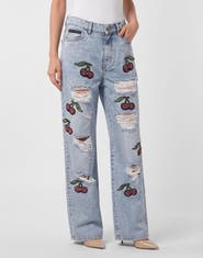 PHILIPP PLEIN Skater Fit Jeans Cherrylicious Women