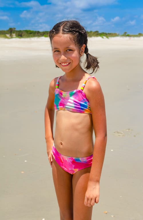 Limeapple Watercolor Printed Bikini