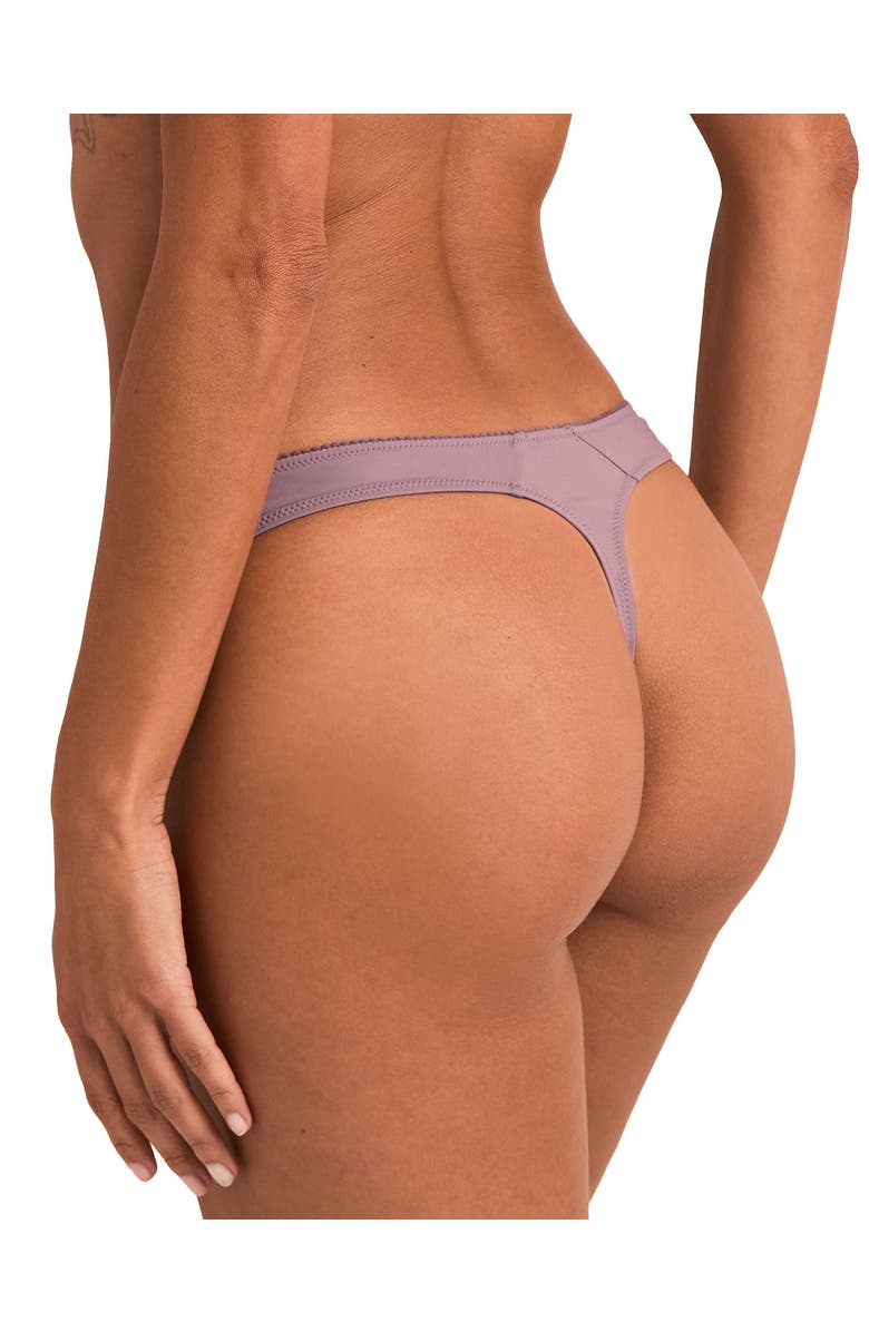 Adore Me Jeanette Thong Panties, Alternate, color, Dark Purple