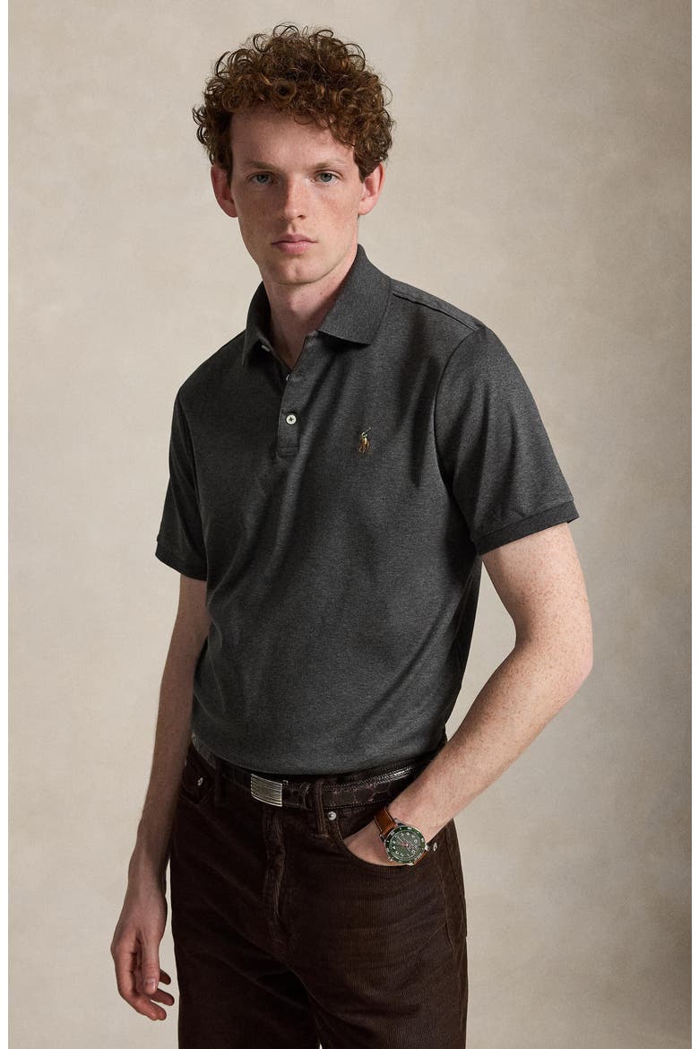 Pima Cotton Polo, Alternate, color, GREY HTR