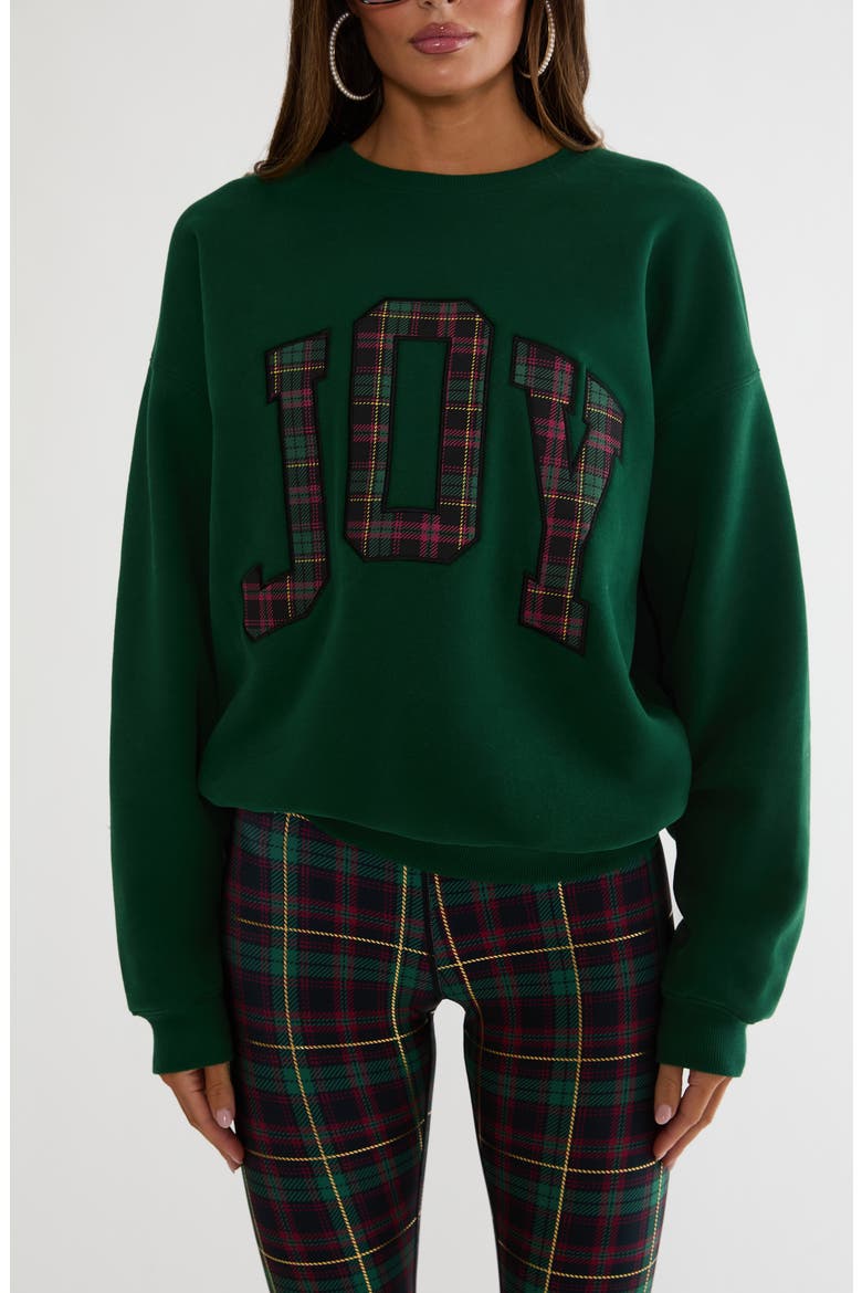Devyn Oversized Graphic Sweatshirt, Main, color, PINE HOLLOW