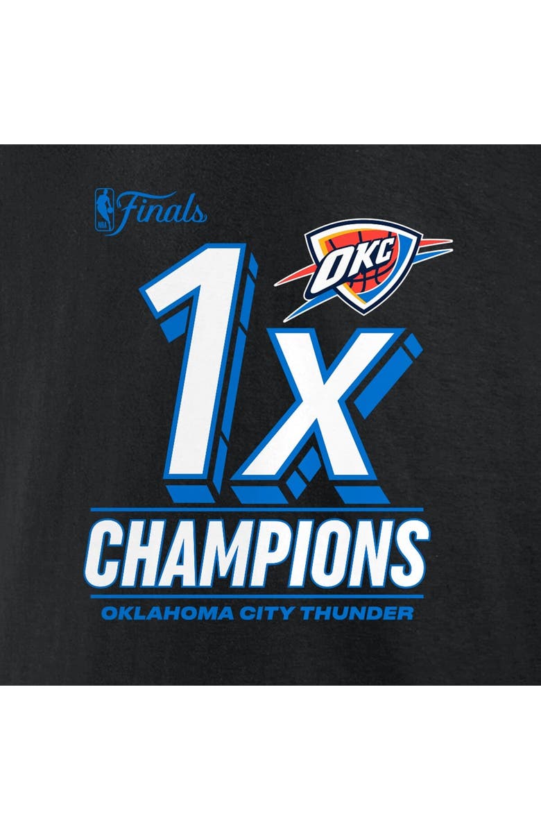 FANATICS Men's Fanatics Black Oklahoma City Thunder 2025 NBA Finals Champions Dunk Contest T-Shirt, Alternate, color,
