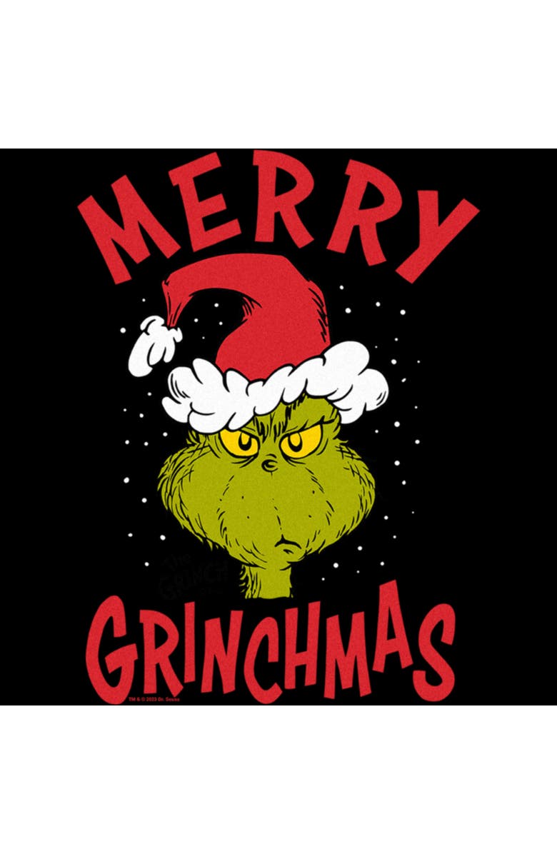 The Grinch Women's The Grinch Christmas Merry Grinchmas  Graphic T-Shirt, Alternate, color, Black