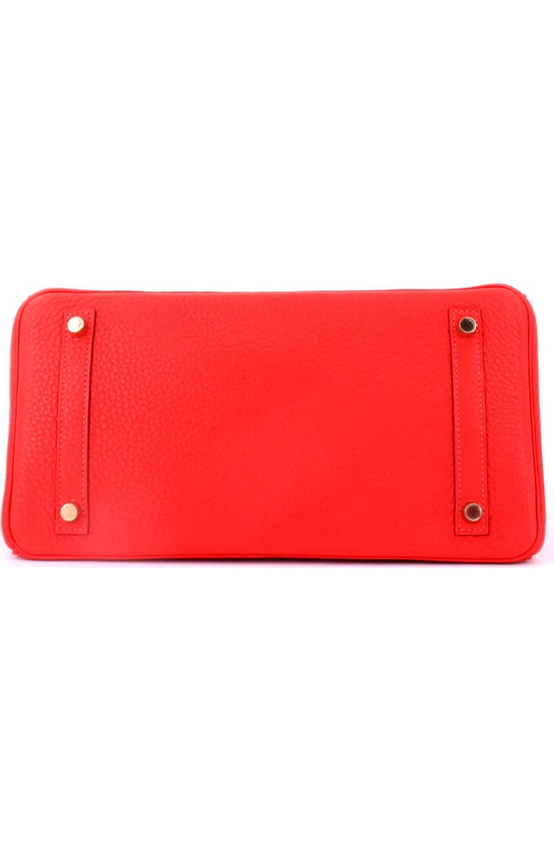 Pre-Owned Hermes Birkin Handbag Red Clemence with Gold Hardware 30, Alternate, color,