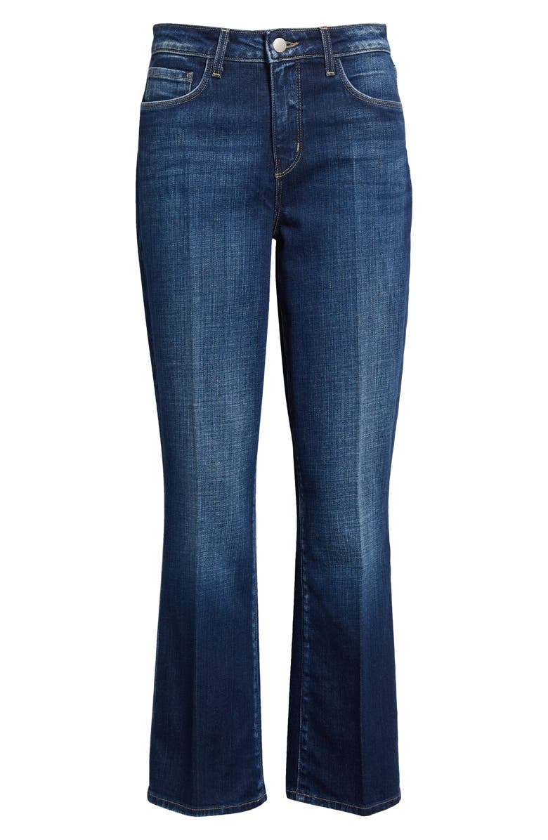 L'AGENCE Tati High Waist Crop Micro Bootcut Jeans, Alternate, color, Haven