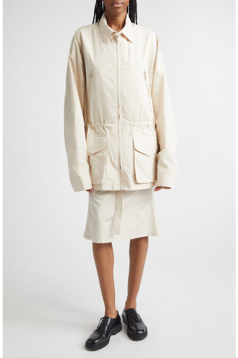 Water Repellent Cotton Field Jacket, Alternate, color, IVORY SUIT