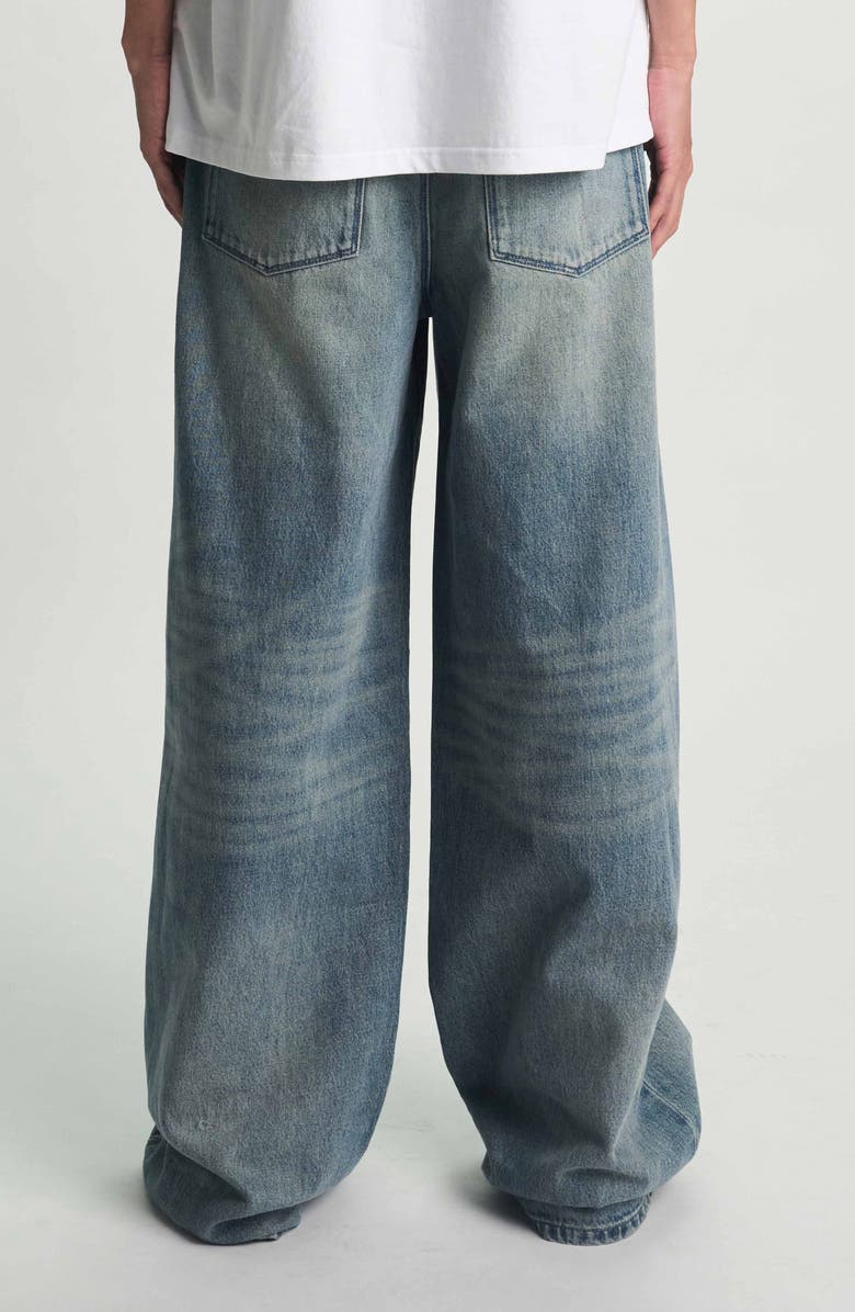 RtA Franco Distressed Wide Leg Jeans, Alternate, color, Golden Indigo Laser Rta