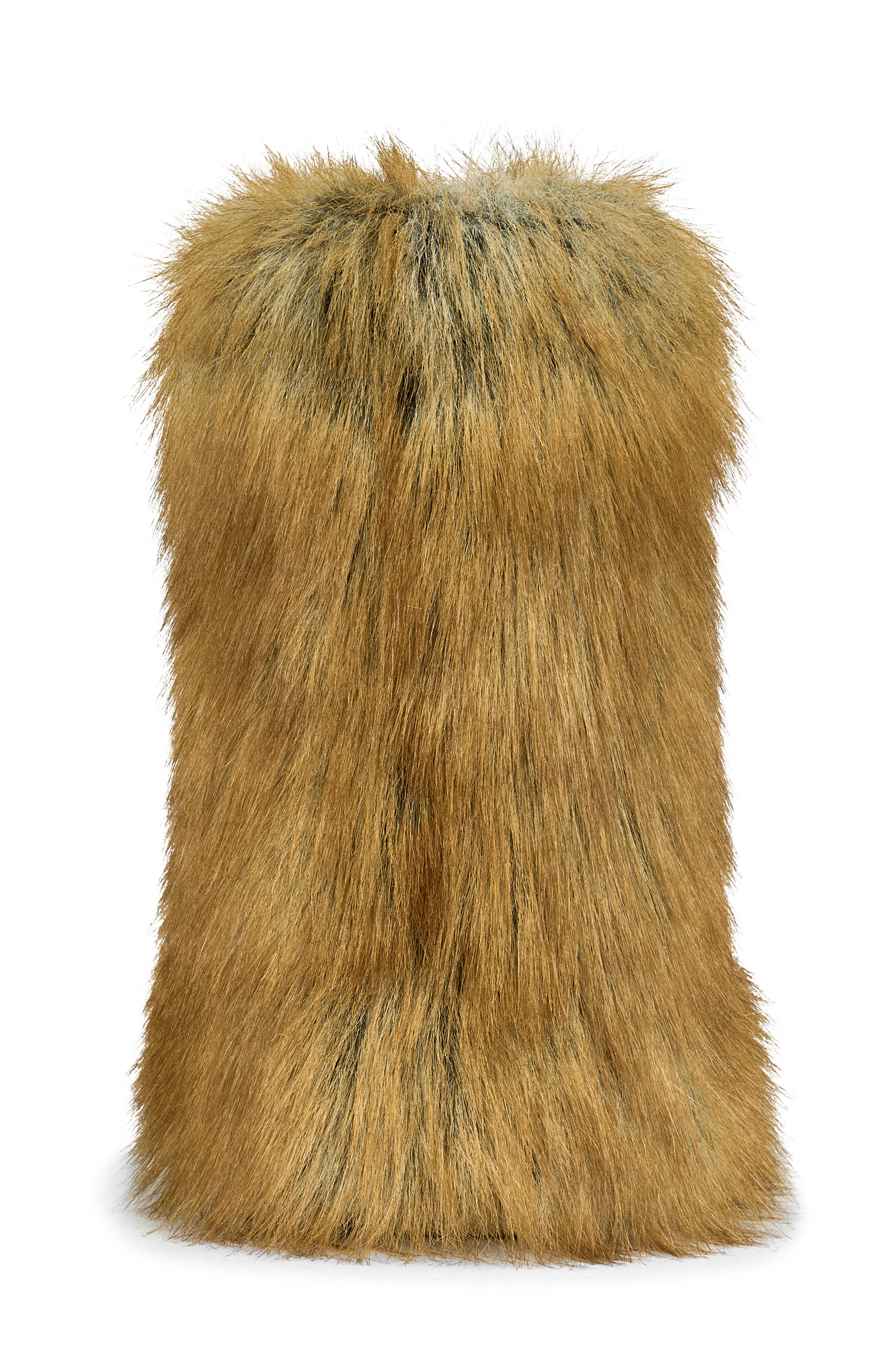 Nadianna Faux Fur Bootie, Alternate, color, TAN