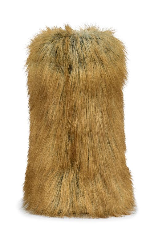 Azalea Wang Nadianna Faux Fur Bootie In Animal Print