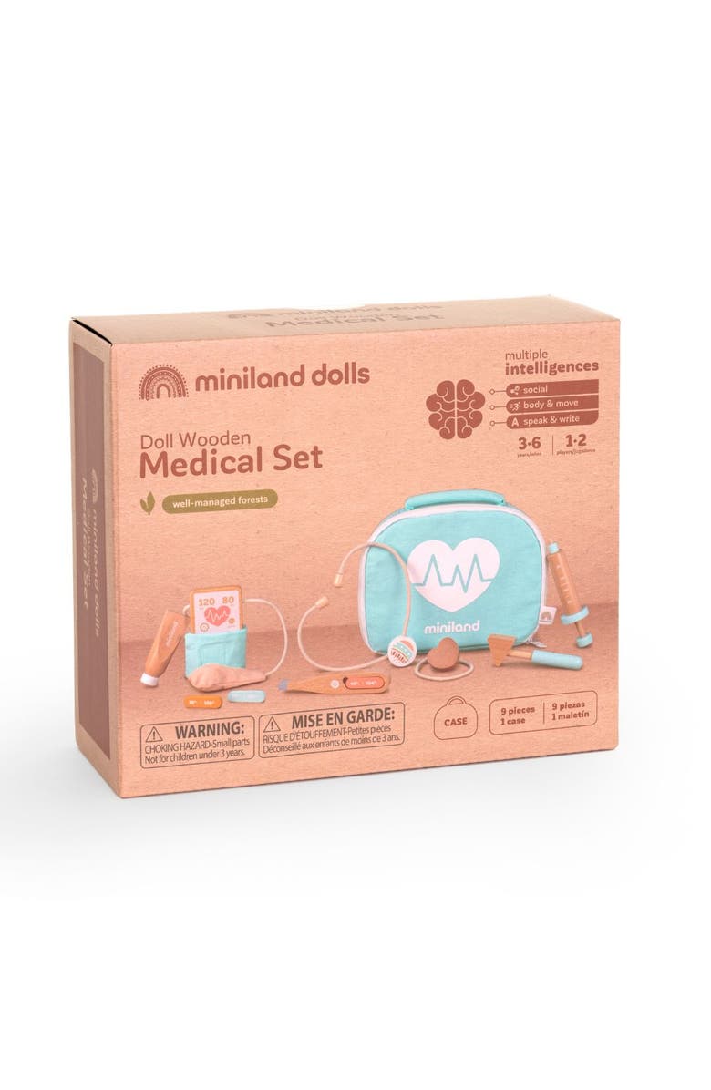 Miniland Doll Wooden Doctor Set, Alternate, color, Beige Multi