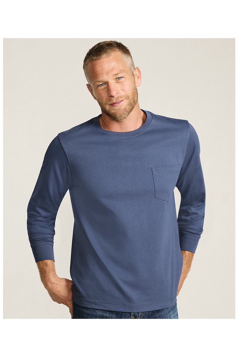 Super-t Long Sleeve T-shirt With Pocket, Alternate, color, Nightfall Blue
