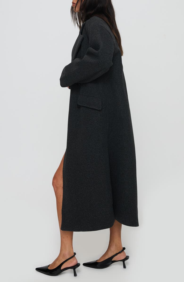 Princess Polly Night Shift Double Breasted Trench Coat, Alternate, color, 