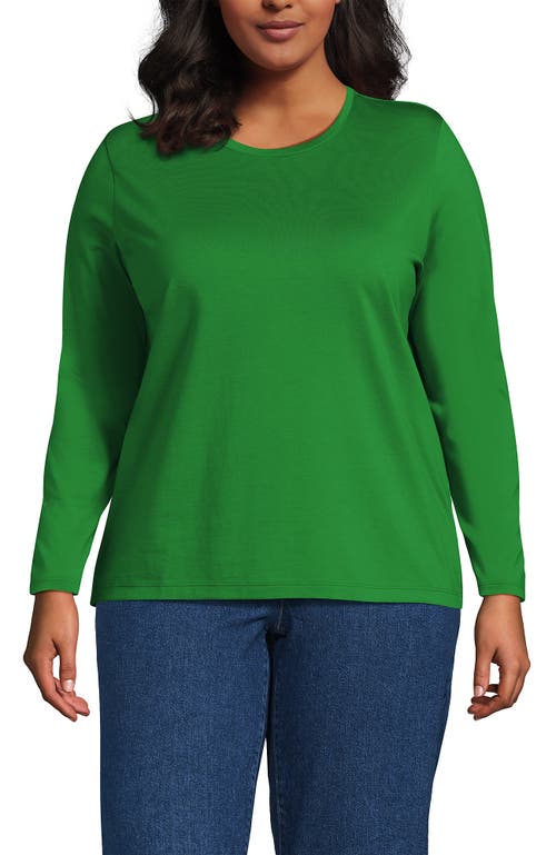 Lands' End Relaxed Supima Cotton T-shirt In Green