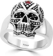 EFFY Mixed Gemstone Skull Ring