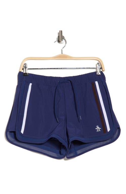 Original Penguin Elastic Waist Shorts In Astral Night
