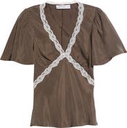 Petal & Pup Elianna Lace Trim Top