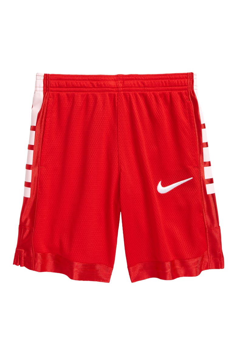 Kids' Dri-FIT Elite Athletic Shorts, Main, color, UNIVERSITY RED