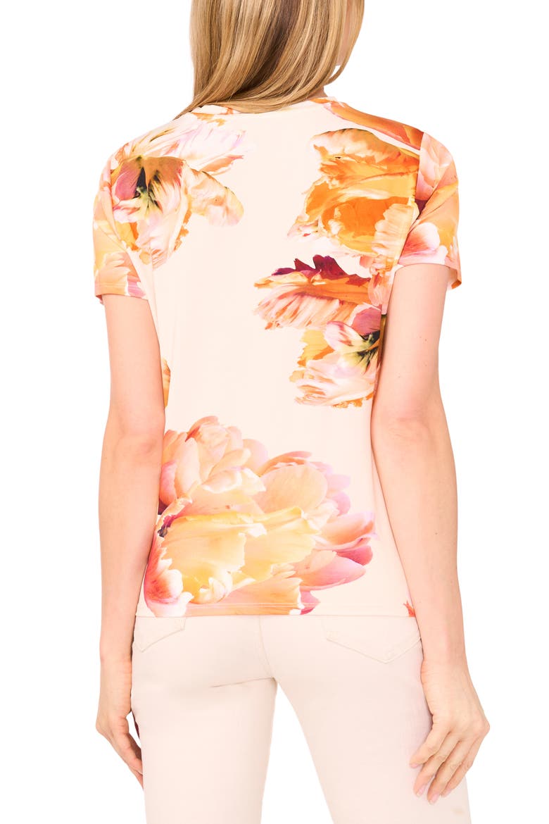 Floral T-Shirt, Alternate, color, SPICY ORANGE