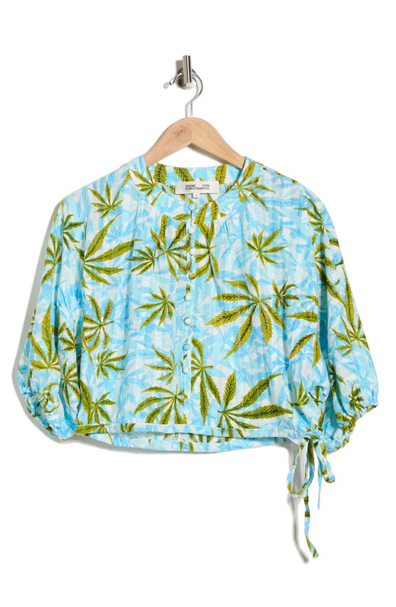DVF Dario Top, Main, color, Cannabis Blue Lg