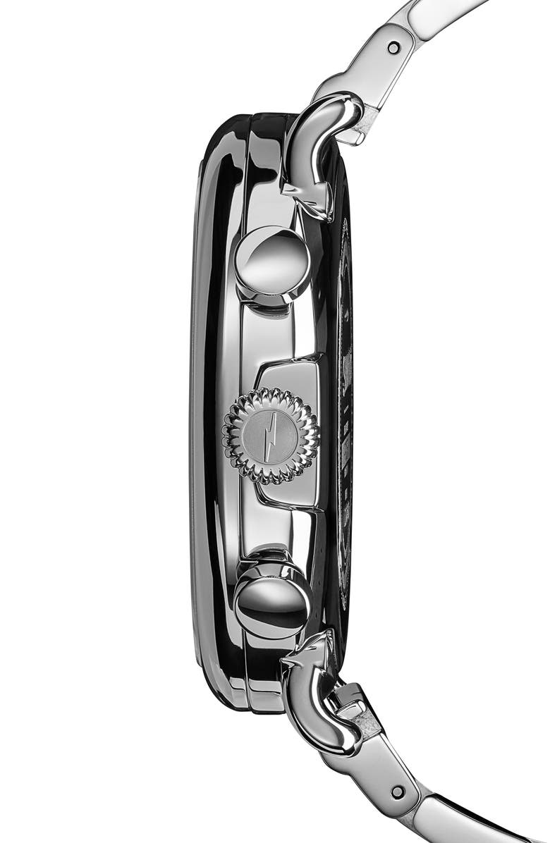 Shinola 'The Runwell Chrono' Bracelet Watch, 47mm, Alternate, color, Silver/ Grey/ Cream/ Silver