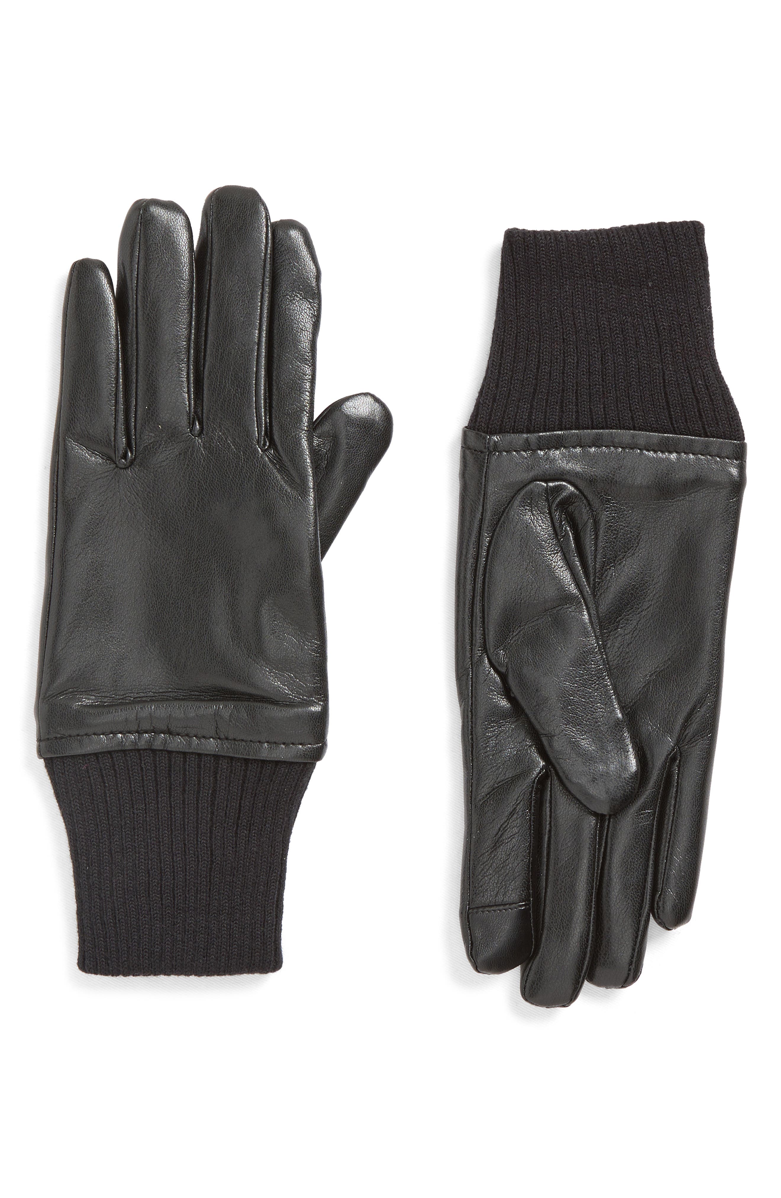 Steve Madden Faux Leather Gloves