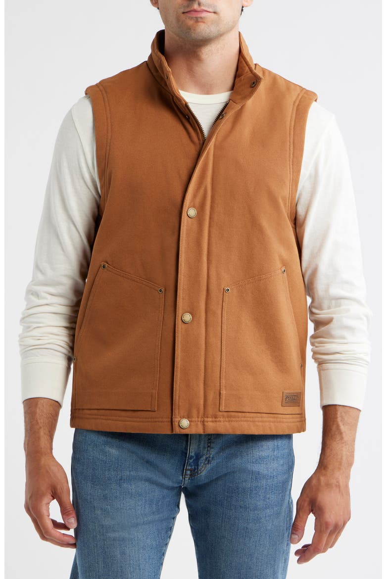 Pine Grove Cotton Canvas Vest, Alternate, color, WHISKY