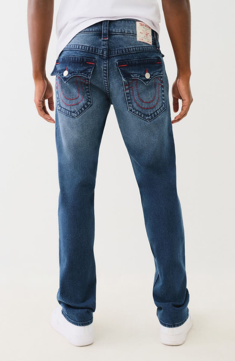 True Religion Ricky Big T Flap Straight Leg Jeans, Alternate, color, 
