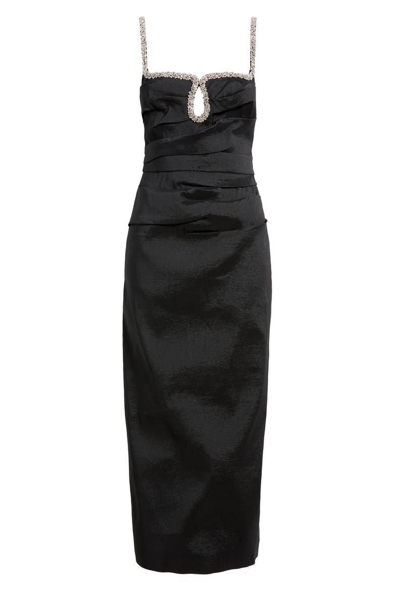 Astonhall Rhinestone Cocktail Dress, Alternate, color, BLACK