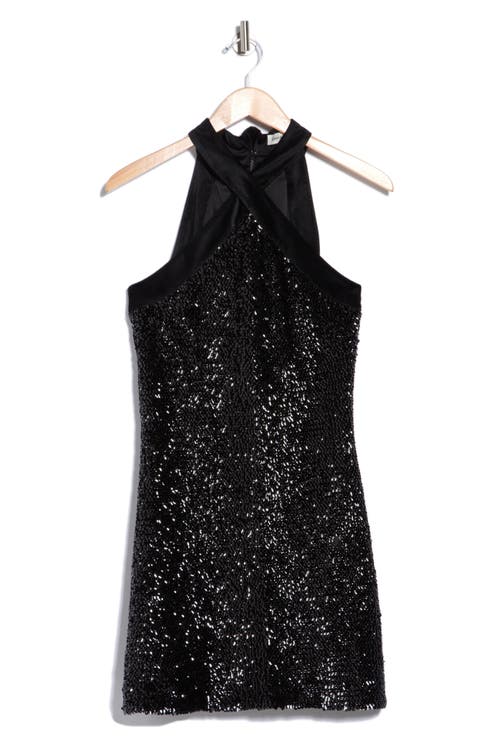 Isla Halter Neck Sequin Minidress