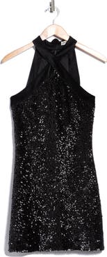 Simkhai Isla Halter Neck Sequin Minidress