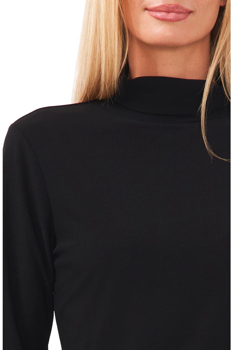 Long Sleeve Turtleneck Top, Alternate, color, RICH BLACK