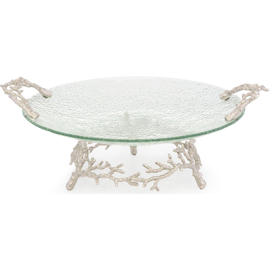 Michael Aram Ocean Reef Platter In Silver