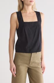 Madewell Irene Linen Blend Top