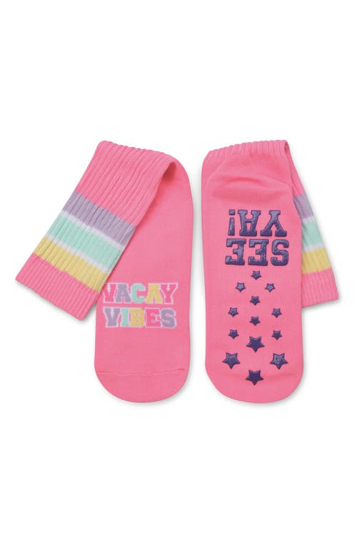 Iscream Kids' Vacay Vibes Party Socks In Pink