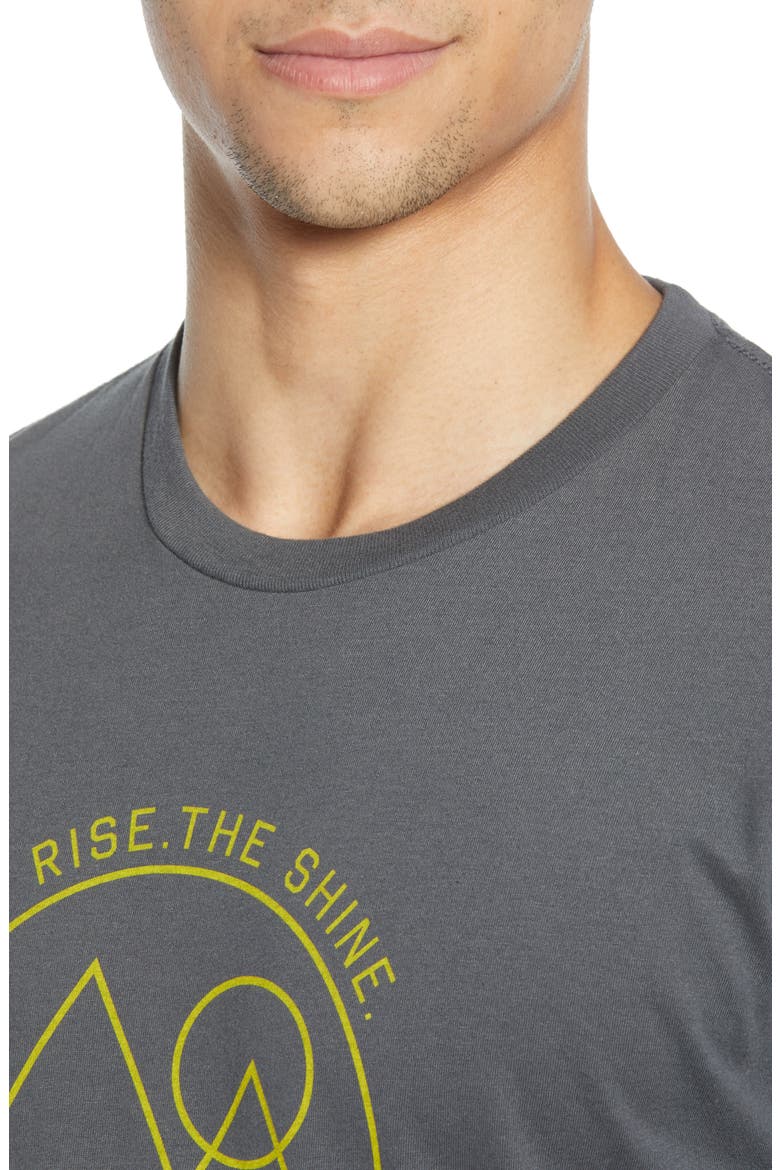 The Rise The Shine Graphic T-Shirt, Alternate, color, CHARCOAL