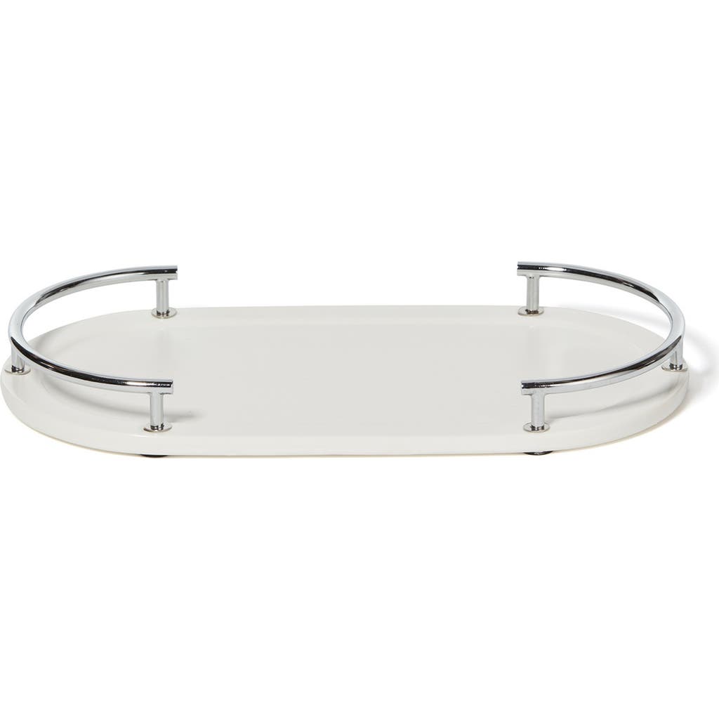 Roselli Trading Company Dubai Ceramic Amenity Tray In White