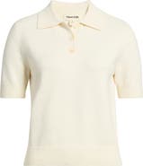 Open Edit Short Sleeve Polo Sweater