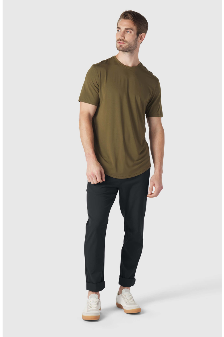 Anytime Tee, Alternate, color, Olive Green