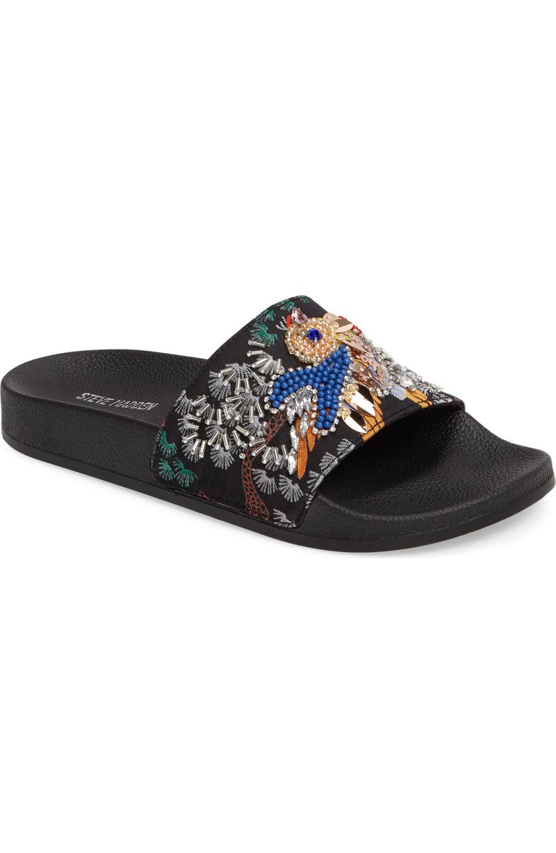Steve Madden Sparkly Slide Sandal, Main, color,