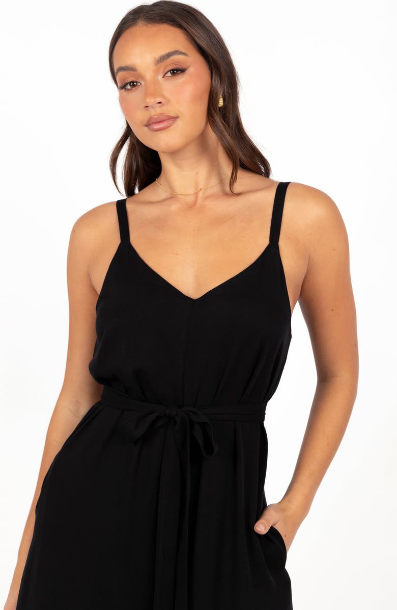Petal & Pup Gaia Wide Leg Jumpsuit, Alternate, color, Black