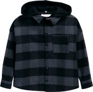 Palm Angels Kids' Hooded Cotton Overshirt