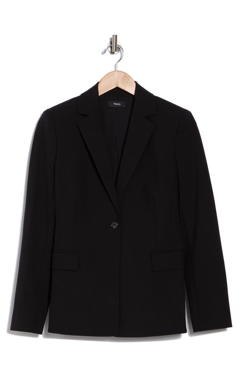 Theory Bistre Sculpt One-Button Blazer, Alternate, color,