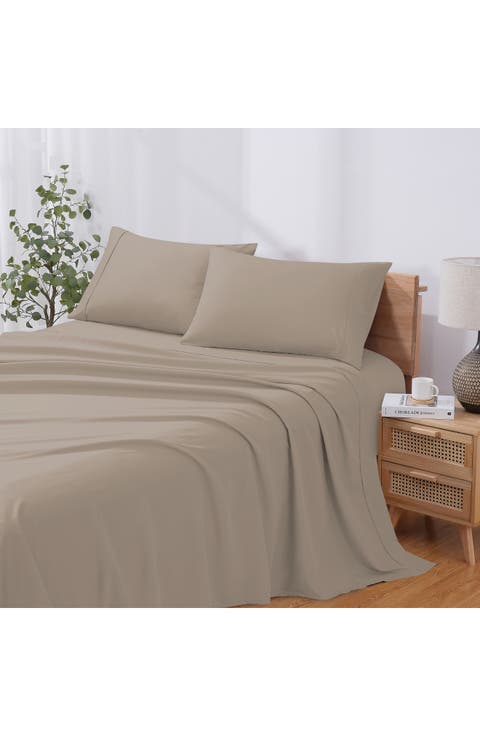 Solid Microfiber Sheet Set
