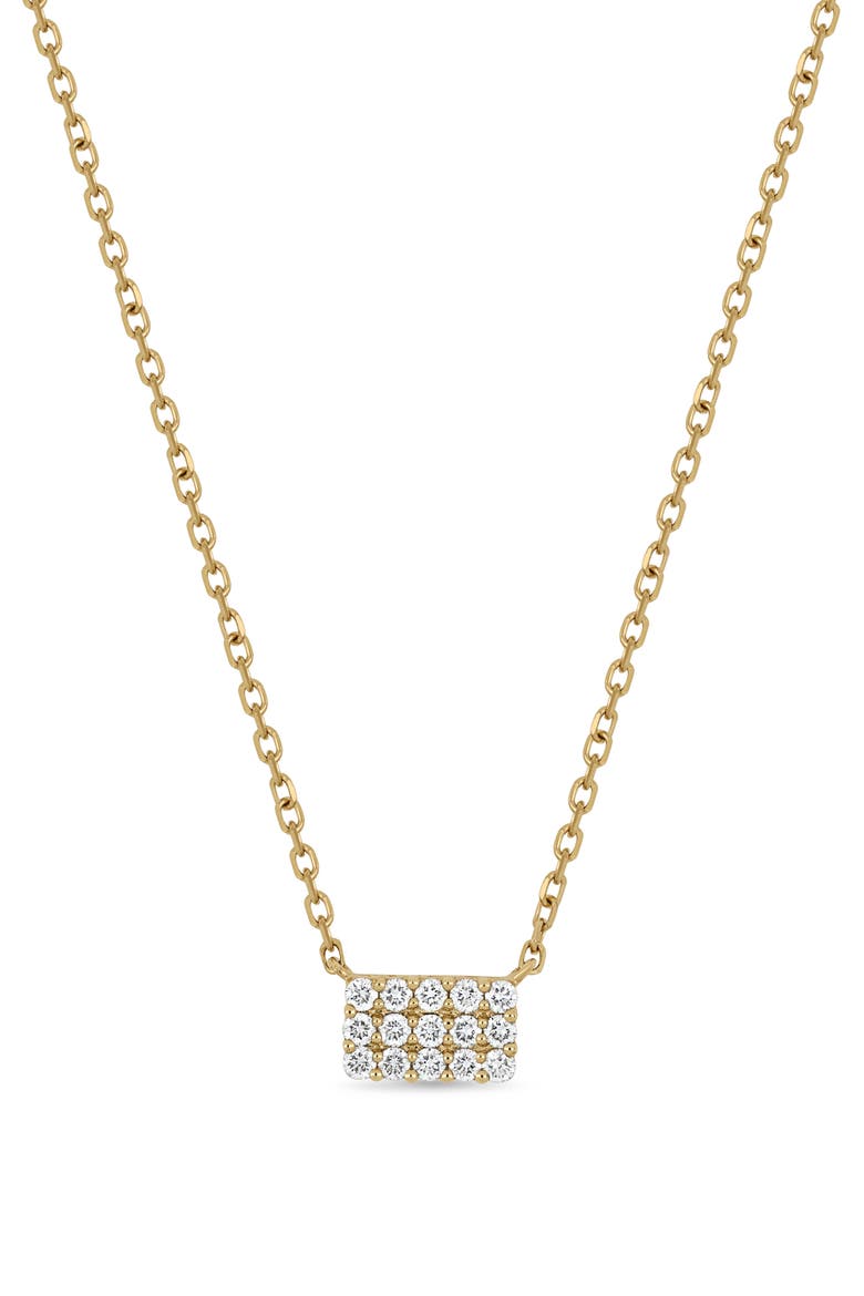 Mika 18k Gold Diamond Pendant Necklace, Main, color, 18KY