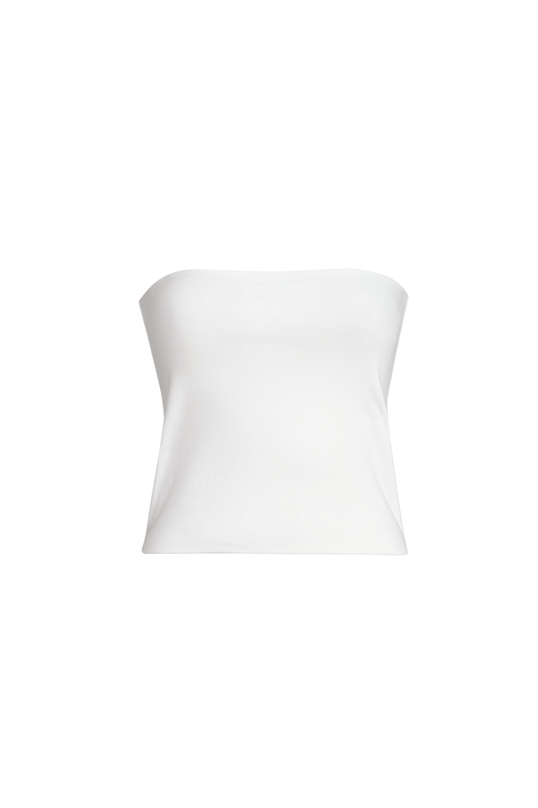 Bandeau top, Alternate, color, White