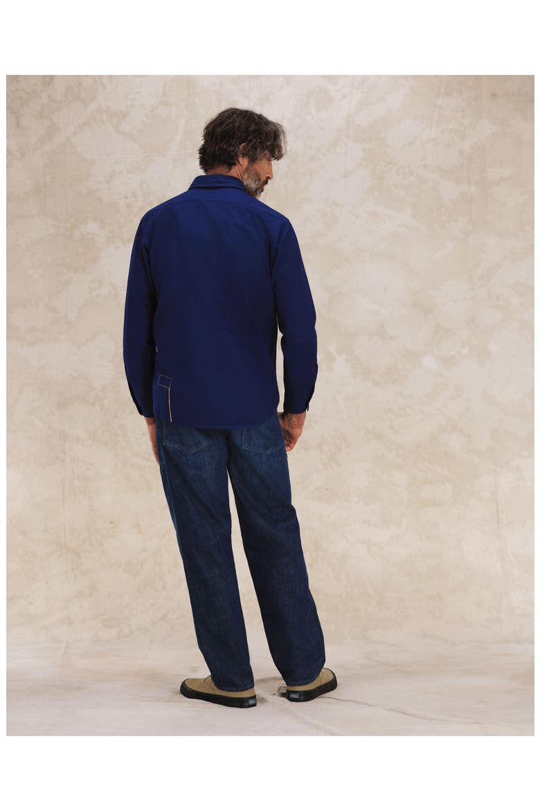 CPO Twill Cotton Overshirt, Alternate, color, INDACO