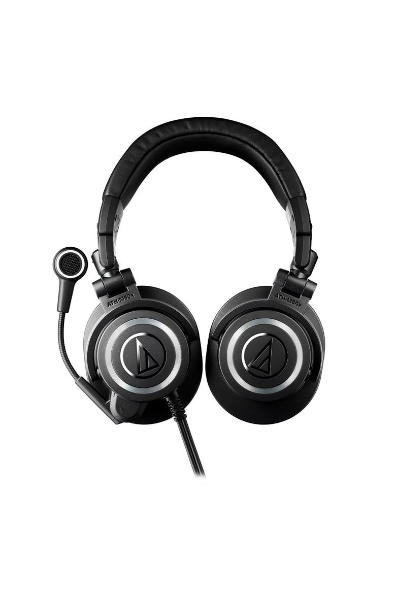 ATH-M50xSTS StreamSet Closed-Back Streaming Headset, Alternate, color, Black